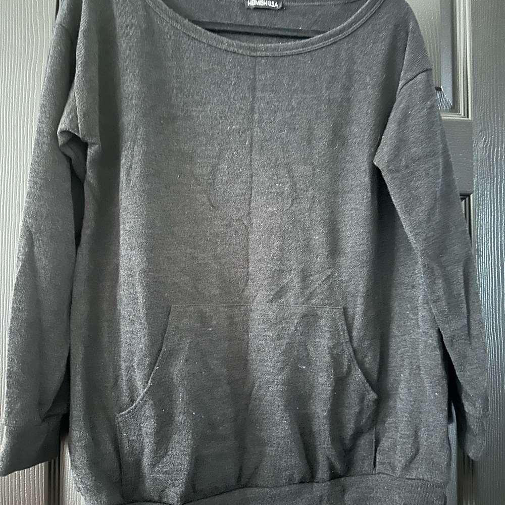HEIMISH USA Black Crew Neck Sweater